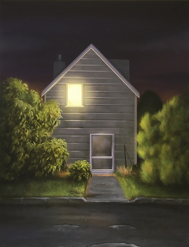 'Southstates (Eerie Home II)', 2020, mixed media on canvas, 105x82cm