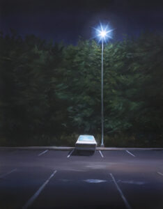 Lonely Car IV (Parking), 2022, acrylic on canvas, 100 x 80 cm
