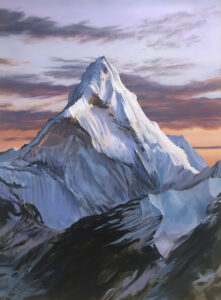 Famous Mountain III (everest), 2023, acrylic on canvas, 140 x 105 cm