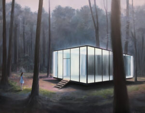 Ghost Pavillon, 2023, acrylic on canvas, 95 x 120 cm