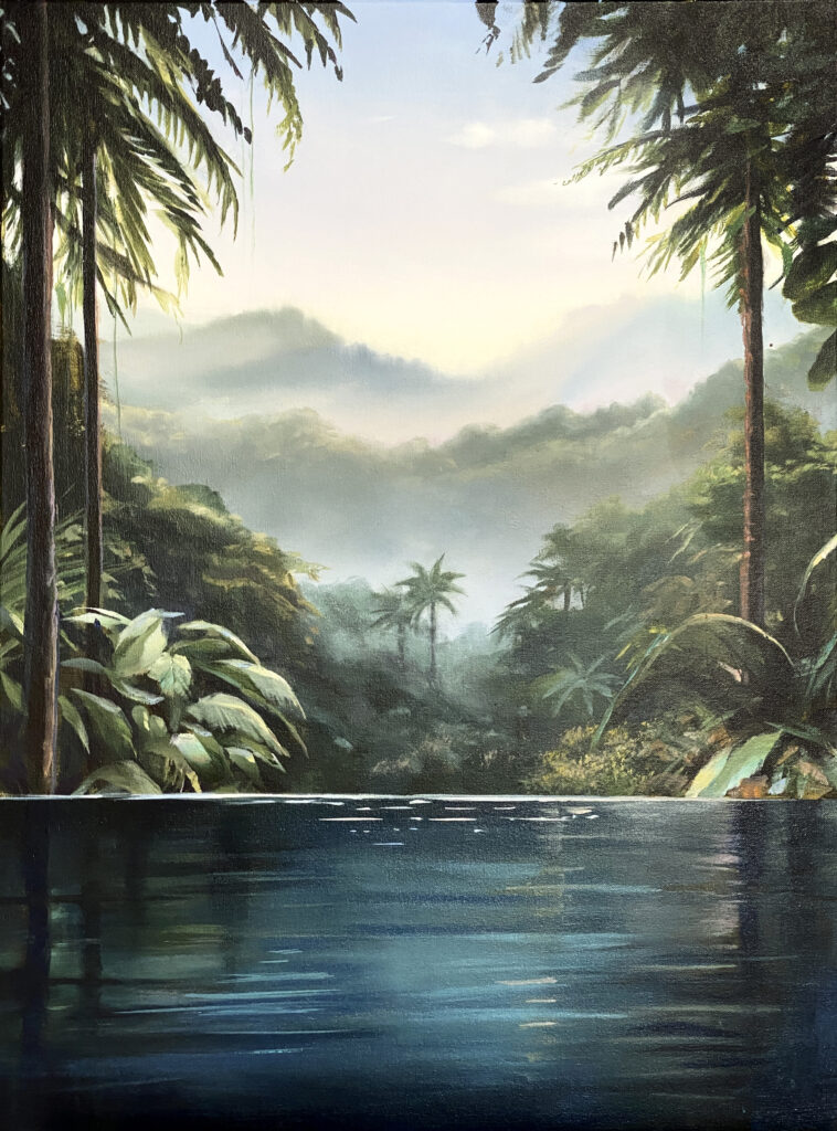 Infinite Jungle IV, 2025, Acryl auf Leinwand, 80 x 60 cm
