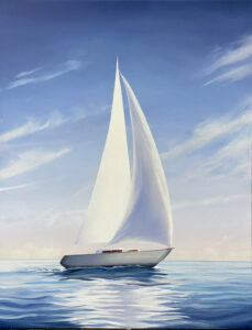 Sail VI, 2026, acrylic on canvas, 80 x 60 cm